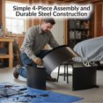 thumbnail image 3 of 36' Rectangular Steel Campfire Ring with Cooking Grate, by Sunnydaze Decor, 3 of 10