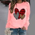 thumbnail image 1 of Styesk Chandails à Manches Longues pour Femmes, Imprimé de Cœur, Hauts de Sortie, T-Shirts Confortables et Doux à Col Rond, Chandail à Enfiler, Mode, Ample, Léger, Chandail en Molleton, Graphique de la Saint-Valentin, Hauts Décontractés, 1 of 3