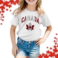 thumbnail image 2 of GDREDA Canada T-Shirts Imprimé Drapeau Filles T-Shirt à Manches Courtes Été Col Rond T-Shirt Coupe Décontractée T-Shirts Basiques, 2 of 6