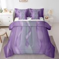thumbnail image 1 of YST Gradient Lilac and Grey 7-Piece Comforter Set, Full Size – Abstract Ombre Art, 1 of 5