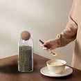 thumbnail image 4 of EGNMCR Storage Containers, Kitchen Storage & Organization Glass Storage Jars With Airtight Wooden Lid Ball Clear Candy Jar Food Storage Jars For Tea Coffee Spice Candy Glass Storage, 4 of 8