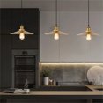 thumbnail image 3 of Plug In Ceiling Light Fixture Modern Minimalist Dining Room Kitchen Island Metal Gold Flower Chandelier Hanging Lamps, 3 of 4