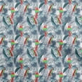thumbnail image 1 of oneOone Rayon Teal Blue Fabric Tropical Leaf Sewing Craft Projects Fabric Prints By Yard 56 Inch Wide, 1 of 5