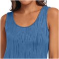 thumbnail image 3 of UPPADA Womens Tank Tops Summer Sleeveless Shirts Ladies Ribbed Wide Shoulder Straps Tees Racerback Tight Slim Fitted Workout Tank Tops Fitted Tops Racer Back Blouses,Clearance Tops for Women, 3 of 8