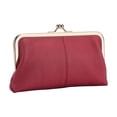 thumbnail image 3 of Sentmoon Sac à Bandoulière Petit Sac à Bandoulière pour Femmes Sac à Pince en Cuir Long Sac à Main Portefeuille en Cuir Prépuce Sac de Rangement Grande Capacité Sac pour Femmes, 3 of 5