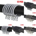 thumbnail image 3 of Metal Curtain Rings Hanging Hooks for Curtains Rods Pole Voile Heavy duty Rings, 3 of 4