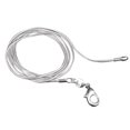 thumbnail image 5 of Collier Snake Chain Rond en Argent Sterling 1 mm pour Femmes 24 Po, 5 of 5