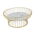 thumbnail image 3 of Abbracc 2pcs Modern Creative Iron Fruit Baskets Decorative Round Tray Container Kitchen 30cmGlass 25cm, 3 of 9