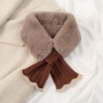 thumbnail image 1 of Horkkom Neck Gaiters for Men Winter Color Block Scarf With Warmth And Protection Thick Scarves, 1 of 4