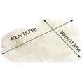 thumbnail image 3 of Wool Imitation Sheepskin Rug, Non-Slip Soft Bedroom Carpet, 30x40cm, Machine Washable, Black, 3 of 8