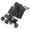 thumbnail image 2 of Pet Pet Stroller Lightweight Foldable Ventilate Oxford Portable Small Dog Stroller for Dogs Cats, 2 of 8