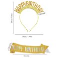 thumbnail image 3 of Customizable Sparkling Letter Shoulder Strap 160 × 9.5cm Birthday Party/Graduation /Beauty Pageant Hot Stamped Font Comes With Pin Shoulder Strap Set, 3 of 5