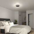 thumbnail image 2 of Artika Essence Disk Modern LED Flush Mount Ceiling Light Fixture, Black, 2 of 5