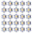 thumbnail image 2 of Light Source Chip, LED Lamp Bead High Power 0.5W 5V 25Pcs Easy To Install With Aluminum Plate For DIY Lighting Fixtures For Flashlights Yellow Light: 588-590NM, 2 of 8
