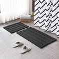 thumbnail image 2 of CHUN YI Anti-slip Bathroom Mat Absorbent Plush Polyester, 16"x24", Grayish blue, 2 of 6