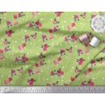 thumbnail image 3 of Soimoi Rayon Fabric Leaves, & Rose Floral Print Fabric by Yard 56 Inch Wide, 3 of 3