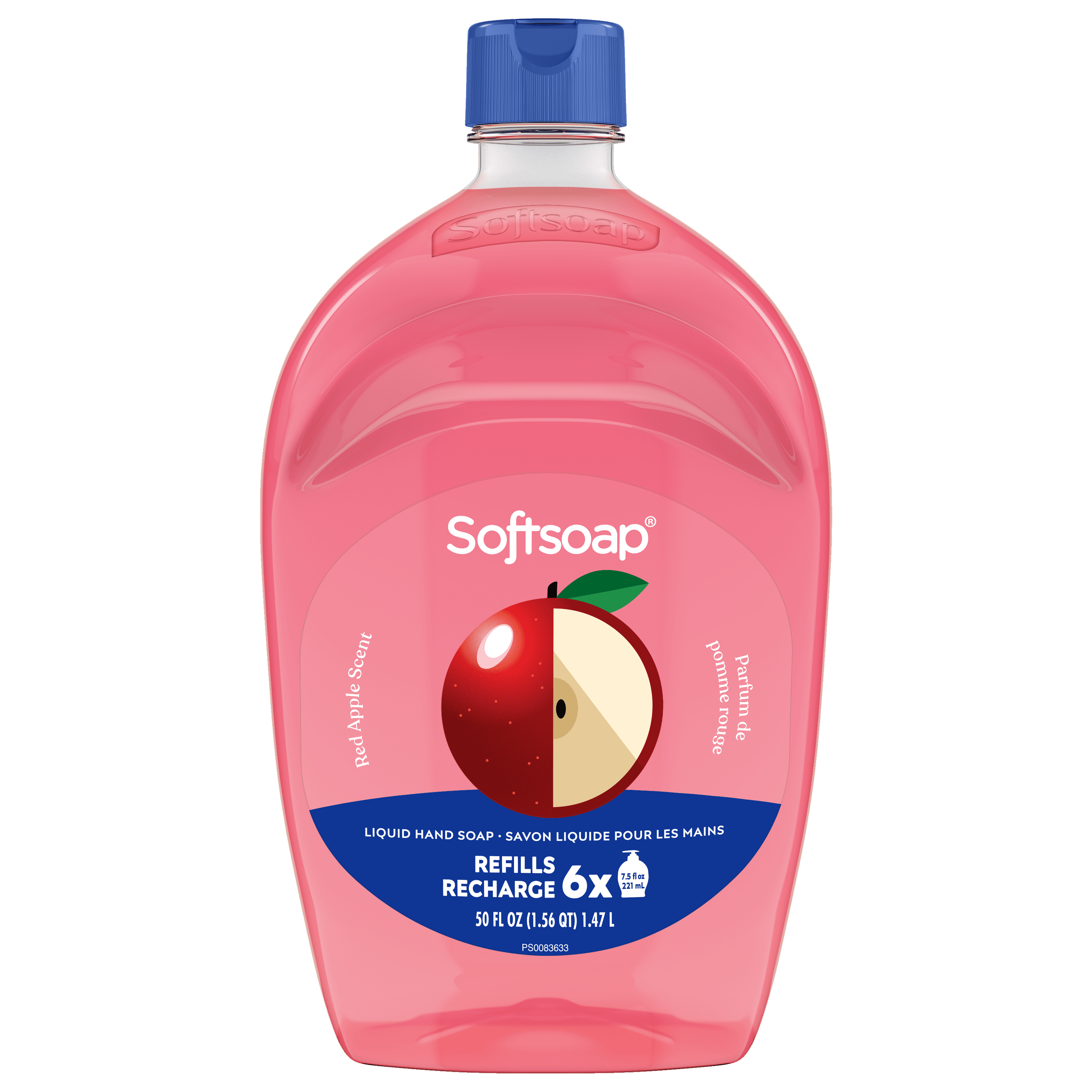 Softsoap Édition Limitée Savon Liquide pour les Mains 1.47L Recharge, Parfum de Pomme Rouge