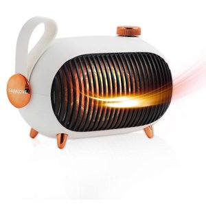 Portatif Space Chauffe-eau, Mini Électrique Space Chauffe-eau, PTC Céramique de chauffage rapide avec protection contre la surchauffe et les embouts