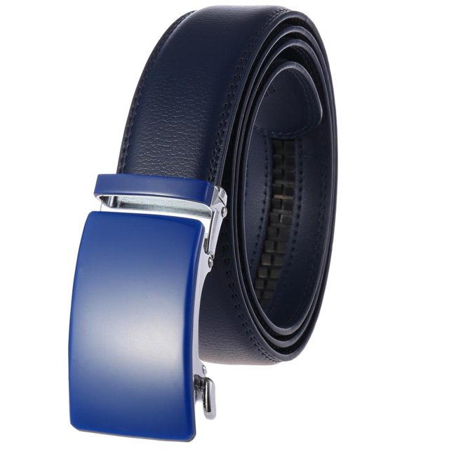 Men's Blue Belt Blue Buckle Standard Leather