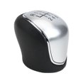 thumbnail image 4 of For Ford Gear Shift Knob Manual Shifter Black White ABS Leather Design, 4 of 9