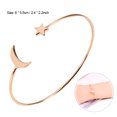 thumbnail image 4 of Bracelet, Femmes Bracelets Ouverts Réglables avec des Bijoux Minimalistes de Mode en Forme d'Étoile de Lune, 4 of 8