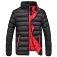 thumbnail image 1 of Pisexur Men's Puffer Jacket Packable Down Jacket Lightweight Puffer Jacket Hooded Winter Jacket, 1 of 4