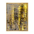 thumbnail image 1 of Designart Yellow Meets Grey Abstract Art II FLOAT FRAME WALL ART, 1 of 4