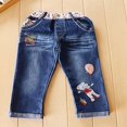 thumbnail image 3 of POINTERTECK Ensemble de Survêtement Chaud pour Bébés Filles : Chandail + Pantalon en Jean 7-8 Ans, 3 of 5