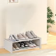 thumbnail image 4 of Amzcrzy Pla Stic Shoe Cabinet Shoe Rack Simples Multi Layer Dusts Proof Shoe Cabinet Under The Table Saving Space At The Door Shoe Rack Dresser Dorm Room Essentials Closet Organizer Storage Cabinet, 4 of 6