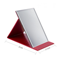 thumbnail image 3 of 3Pack Pliable Portable Maquillage Miroir Vanité Bureau Debout pour Voyage Tabletop, Small/medium/large(Red), 3 of 4