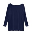 thumbnail image 4 of AherBiu Hauts à Manches Longues pour Femmes Haut de Pyjama Confortable T-Shirts Col Rond Ample Doux Vêtements de Nuit Pjs T-Shirt, 4 of 6