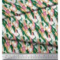 thumbnail image 3 of Soimoi Poly Georgette Fabric Brush Stroke Abstract Printed Fabric 1 Yard 42 Inch Wide, 3 of 3