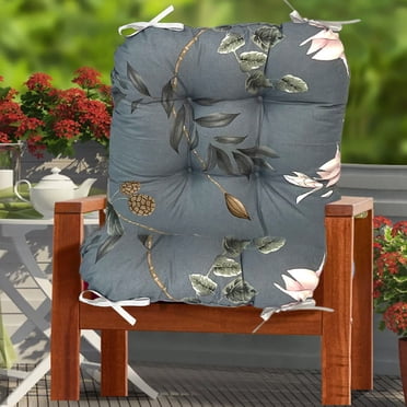 Wzzjkit Coussins de Chaise de Patio, Coussin de Chaise d'Extérieur Épaissi, Coussin de Siège Imprimé pour s'Asseoir sur le Patio 17x17/17x21 Po Lot de 2