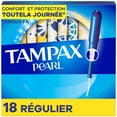 thumbnail image 2 of Tampax Pearl Tampons, with LeakGuard Braid, Regular Absorbency, Unscented 18 count, 2 of 23