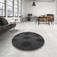 thumbnail image 4 of Ahgly Company Machine Washable Indoor Square Transitional Carbon Gray Area Rugs, 5' Square, 4 of 7