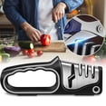thumbnail image 4 of Yhmxh Kitchen Gadgets Kitchen Utensils Home and Kitchen Knife Sharpener Manual Knife Sharpener with 3 Ceramic Stone Tungsten Carbide Discs Diamond Sharpening Stones A sharpener, 4 of 4