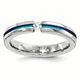 thumbnail image 1 of Edward Mirell Titane Saphir Blanc Multicolore Anodisé Bracelet 4 mm Taille 7, 1 of 4