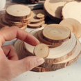 thumbnail image 4 of 50 Pcs Tranches de Bûche en Bois Naturel Décoration de Table Centre de Table, 4 of 4