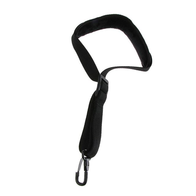 pitrice Adjustable Saxophone Neck Strap Sax Leather Strap for Alto Tenor Soprano Sax
