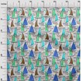 thumbnail image 3 of oneOone Rayon Aqua Blue Fabric Beach Boat Sewing Craft Projects Fabric Prints By Yard 56 Inch Wide, 3 of 4