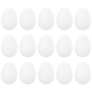 Blank Fillable Eggs White 24Pcs 2.4x1.6in