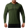 thumbnail image 2 of Gym Shirts for Men Long Sleeve UPF 50+ Sun Shirts Compression Fit Fishing Shirt Raglan Quick Drying Workout Hoodies, 2 of 5