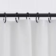 thumbnail image 4 of Solid Black Plastic Shower Curtain Rings - Set of 12, 4 of 5
