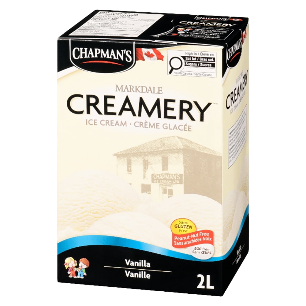 Chapman's Markdale Creamery Crème Glacée à la Vanille dans un Carton 2L