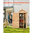 thumbnail image 3 of VEVOR Remise de Rangement Extérieure en Bois, Abri d'Outils de Jardin Imperméable, Toit en Pente 28x63 Pouces, 3 of 9