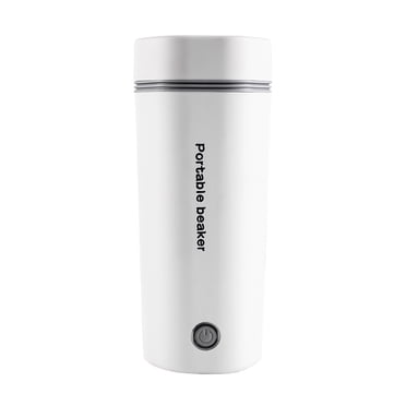 Zootealy Portable Electric Kettle for Boiling Water 350ML Travel Beaker Tea Kettle Hot Water Boiler Stainless Steel Automatic Shut Off for Making Tea Coffee Baby Milk