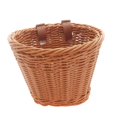 thumbnail image 1 of Almencla Kids Bike Basket Front Handlebar Basket Handwoven Multi Purpose Fits Most Bikes Brown, 1 of 8