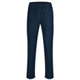 thumbnail image 3 of Innerwin Bottoms Solid Color Men Pants Outdoor Elastic Waist Loose Trousers Navy Blue L, 3 of 7