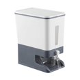 thumbnail image 4 of Rice Dispenser Multifunctional Storage Container Cereal Dispenser Rice Dispenser Bucket 10KG Airtight Rice for Rice Gray, 4 of 9
