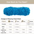 thumbnail image 4 of Unique Bargains Fil Chenille Polyester Bleu Lac, 3 Écheveaux, 4 of 7